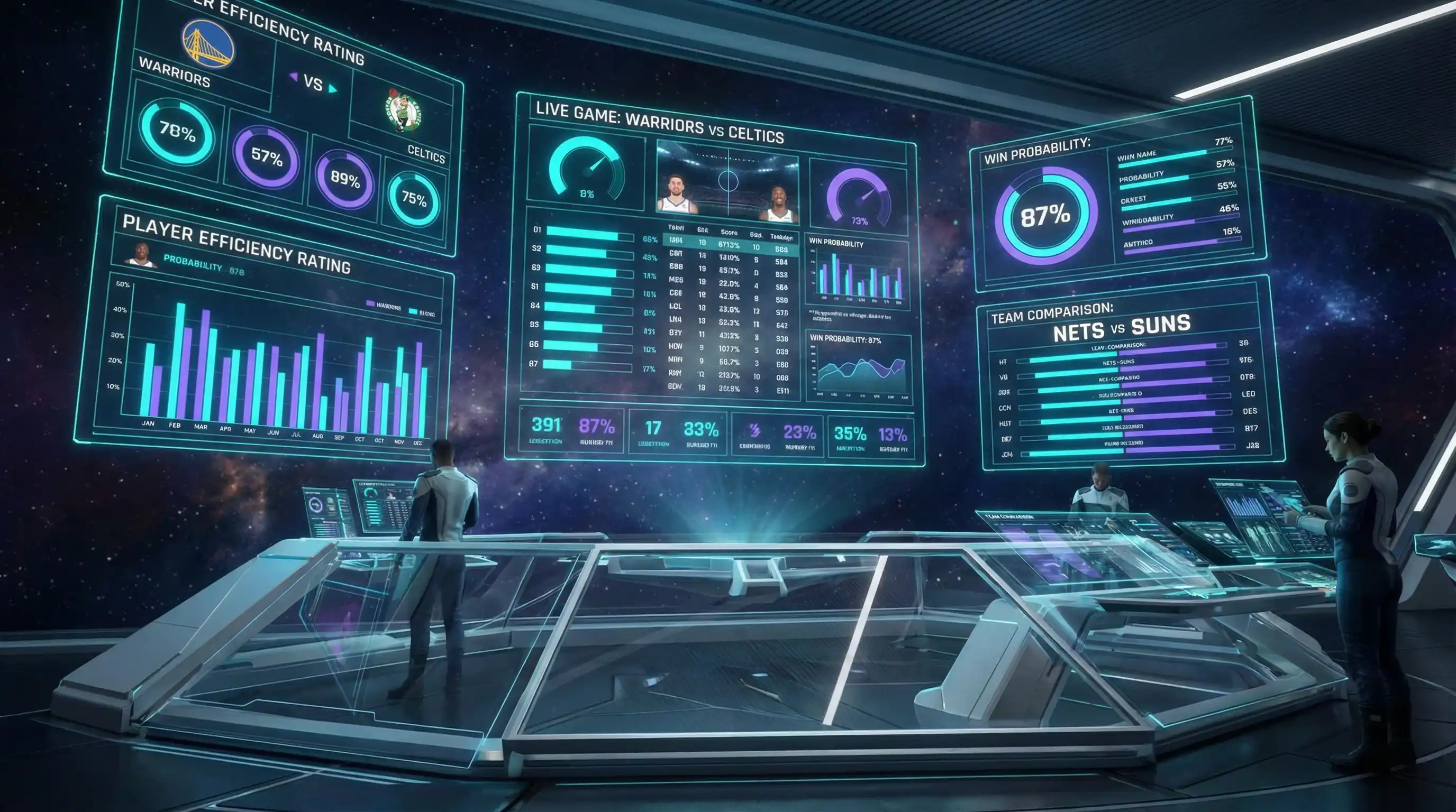 万博体育 星际赛场AI分析控制中心